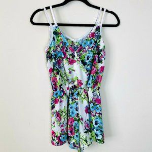 La Scala USA LA Womens Romper Jumper Floral
